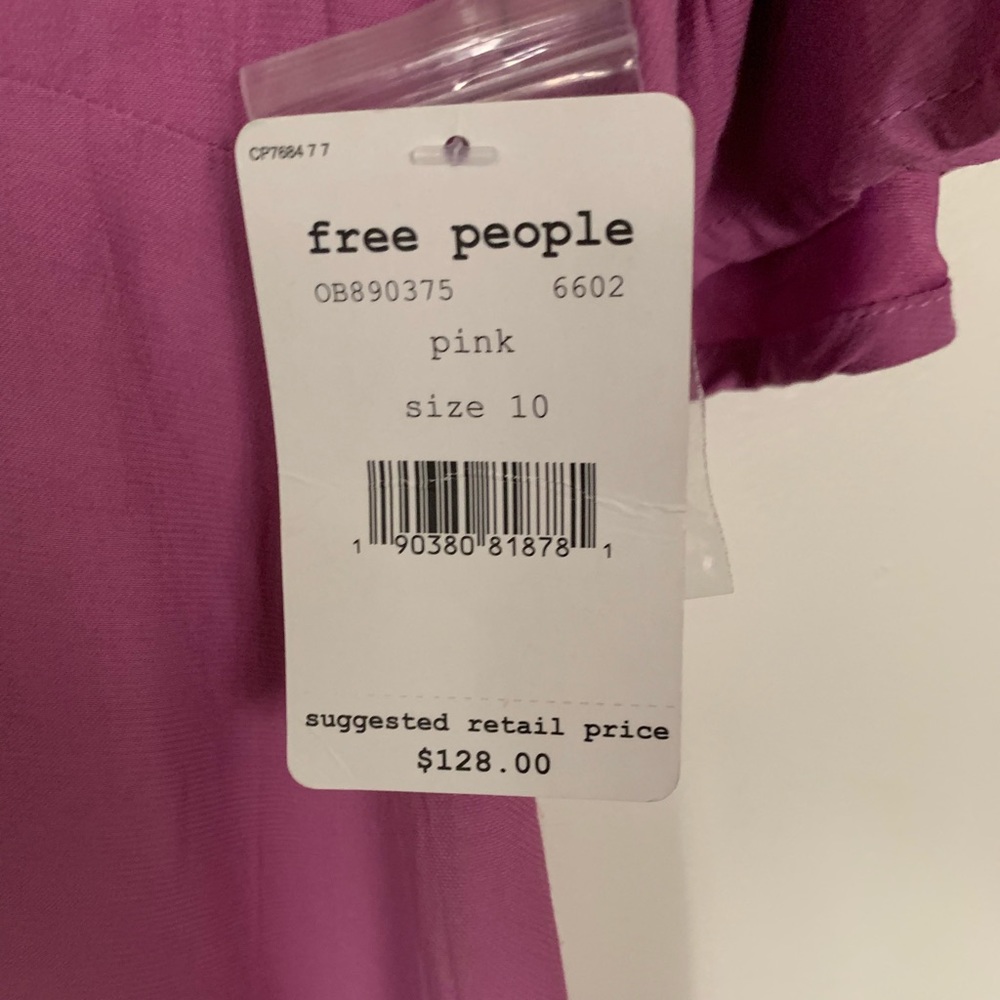 Free People Dress Be My Baby Pink Mini-NWT 👚 - Picture 5 of 7